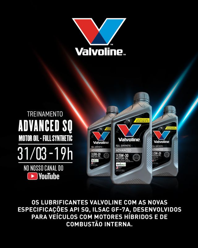 A partir de 31 de março de 2025, entra em vigor a nova especificação de óleos lubrificantes para motores a gasolina e flex, marcando a transição do padrão API SP para API SQ. A mudança, implementada pelo American Petroleum Institute (API) e pelo ILSAC (International Lubricant Standardization and Approval Committee), busca atender às demandas dos motores modernos, garantindo maior eficiência energética, durabilidade, proteção contra desgaste e limites de cinzas sulfatadas.

 
Quer saber mais sobre a mudança e como a atualização impacta o mercado? 
Participe do treinamento no dia 31 de março, às 19h em nosso canal do YouTube.
Acesse o link na bio!