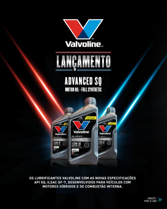 Conheça as propriedades do Advanced SQ, entenda o que muda com a nova especificação e, porque ela é tão importante!
O Valvoline Advanced API SQ, lançado nas viscosidades SAE 0W-20, SAE 5W-20 e SAE 5W-30, cobre as principais aplicações do mercado, atendendo aos requisitos dos fabricantes de veículos. Com aditivos ainda mais modernos e eficientes, a evolução está centrada na composição química, com foco em maior estabilidade térmica, controle de depósitos, resistência à oxidação e proteção contra o desgaste, mesmo em condições severas de operação. A nova formulação também proporciona maior eficiência energética, contribui para a redução de emissões e garante desempenho superior em temperaturas extremas.

#valvolinebrasil #valvoline #trocadeóleo #lubrificanteparacarro #automoveis #pioneirismoautomotivo #oleoautomotivo #óleoparamotor #dicaautomotiva #dicadeviagem #sq